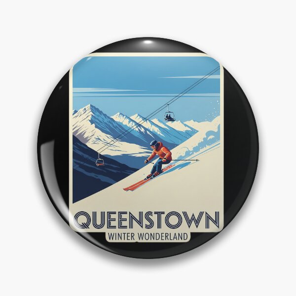 Item preview, A Classic Day on the Slopes: A Timeless Queenstown Design designed and sold by Digital Dreams Arts.
