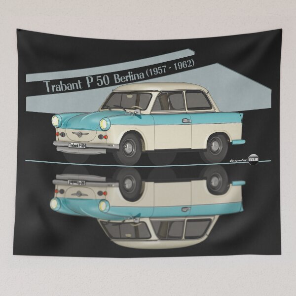 Item preview, Trabant P50 Marmorweiss und Heliotrop Farbe (1957–1962) – The icon of the East designed and sold by Azaziel.