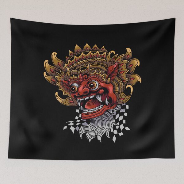 Item preview, Barong Mask: Iconic Balinese Mythical Protector Design designed and sold by FK2012.