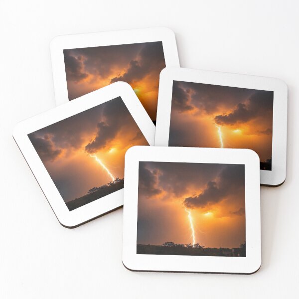 Item preview, RED THUNDER CLOUDS AT NIGHT designed and sold by Catalina Kate.