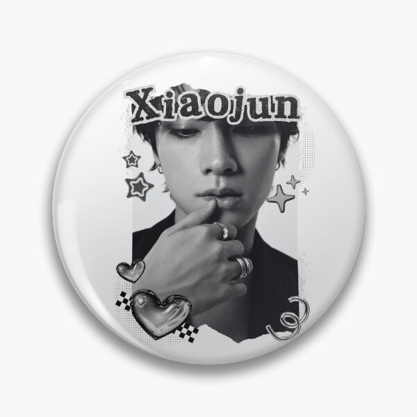 Item preview, NCT Xiaojun (샤오쥔) Kpop Boy Group Black and White Collage Design designed and sold by AJUNICE STUDIO.