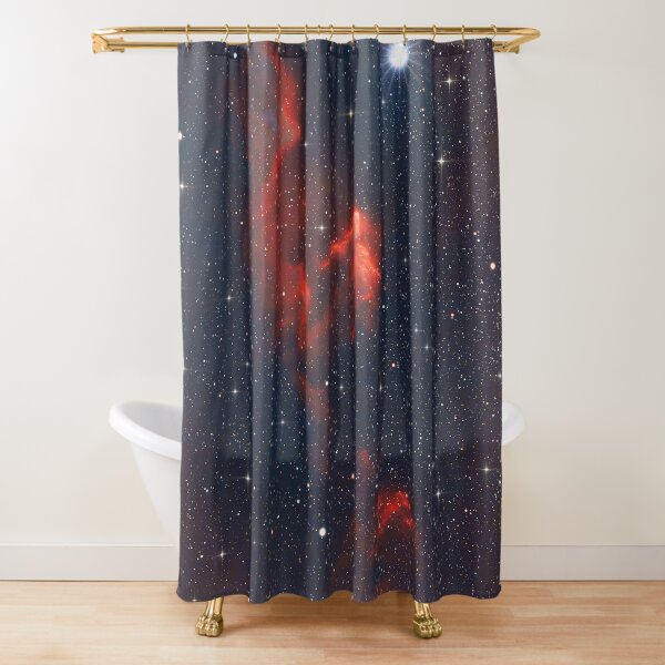 Ghost of Cassiopeia Nebula Shower Curtain