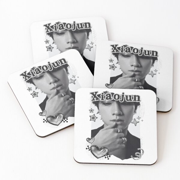 Item preview, NCT Xiaojun (샤오쥔) Kpop Boy Group Black and White Collage Design designed and sold by AJUNICE STUDIO.
