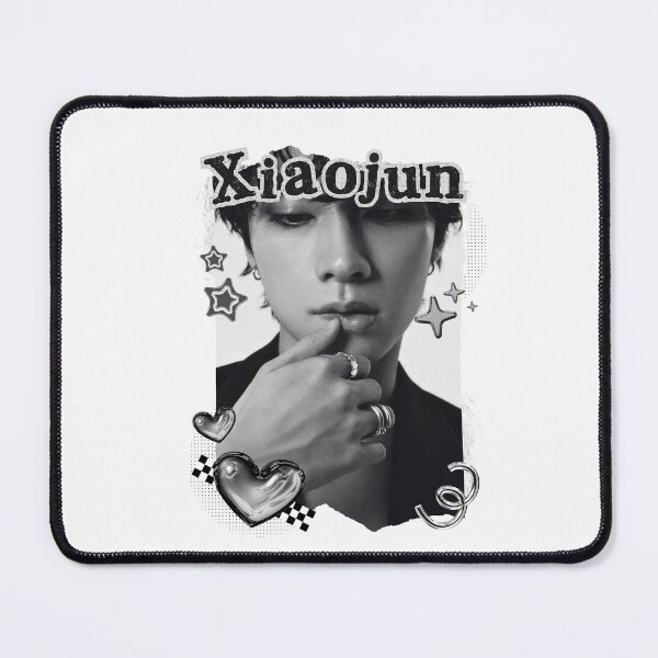 Item preview, NCT Xiaojun (샤오쥔) Kpop Boy Group Black and White Collage Design designed and sold by AJUNICE STUDIO.