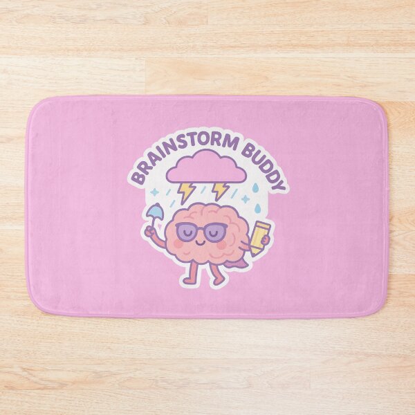 Item preview,  Brainstorm Buddy – Creative Brain Pun Sticker designed and sold by BloomKind.