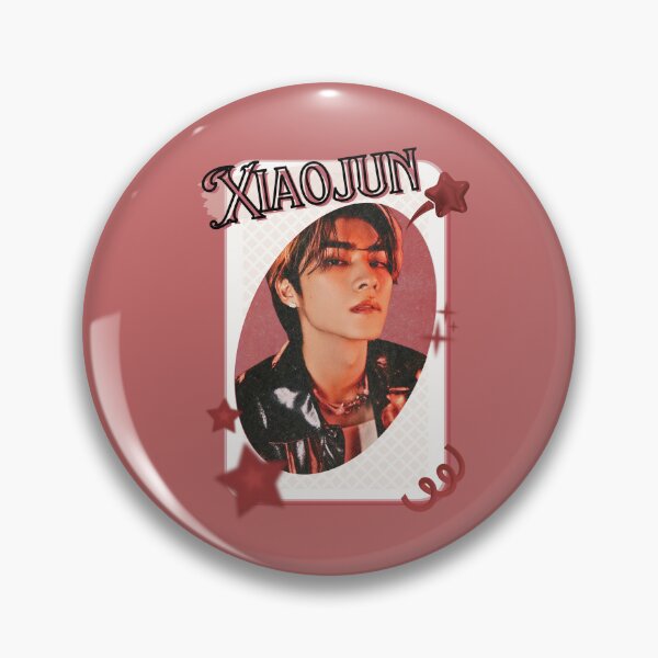 Item preview, NCT Xiaojun (샤오쥔) Kpop Boy Group Card Red Aesthetic Collage Design designed and sold by AJUNICE STUDIO.