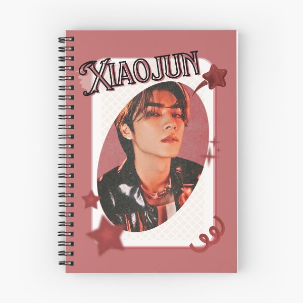 Item preview, NCT Xiaojun (샤오쥔) Kpop Boy Group Card Red Aesthetic Collage Design designed and sold by AJUNICE STUDIO.