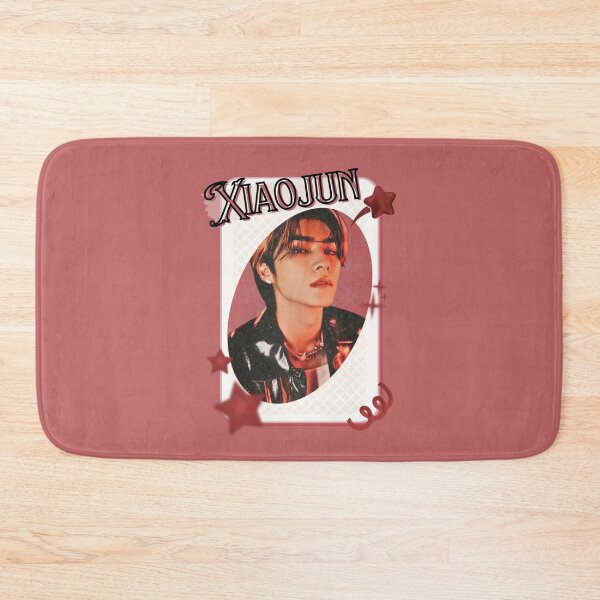 Item preview, NCT Xiaojun (샤오쥔) Kpop Boy Group Card Red Aesthetic Collage Design designed and sold by AJUNICE STUDIO.