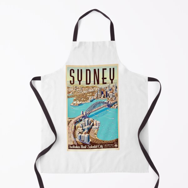 Item preview, Vintage Sydney Australia Travel Poster designed and sold by TeeARTHY.
