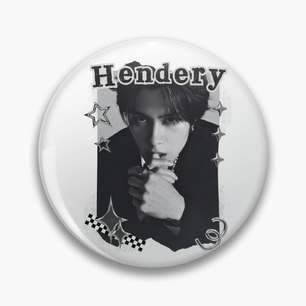 Item preview, NCT Hendery (헨드리) Kpop Boy Group Black and White Collage Design designed and sold by AJUNICE STUDIO.
