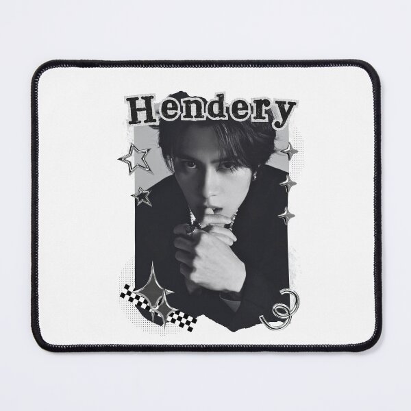 Item preview, NCT Hendery (헨드리) Kpop Boy Group Black and White Collage Design designed and sold by AJUNICE STUDIO.