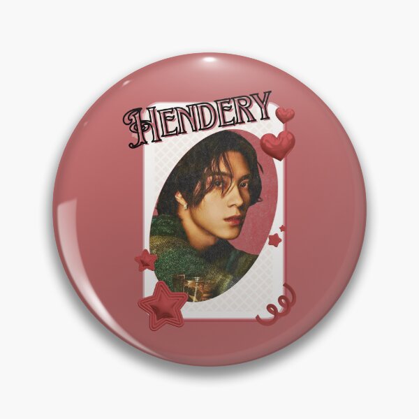 Item preview, NCT Hendery (헨드리) Kpop Boy Group Card Red Aesthetic Collage Design designed and sold by AJUNICE STUDIO.