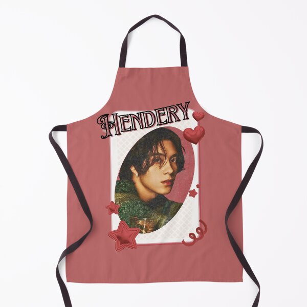 Item preview, NCT Hendery (헨드리) Kpop Boy Group Card Red Aesthetic Collage Design designed and sold by AJUNICE STUDIO.