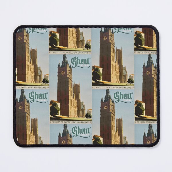 Item preview, Vintage Ghent Belgium Travel Poster designed and sold by TeeARTHY.