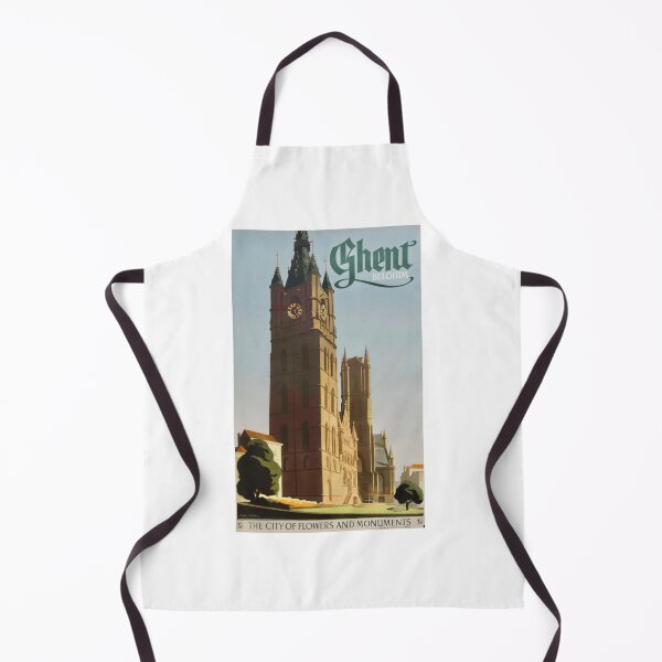 Item preview, Vintage Ghent Belgium Travel Poster designed and sold by TeeARTHY.