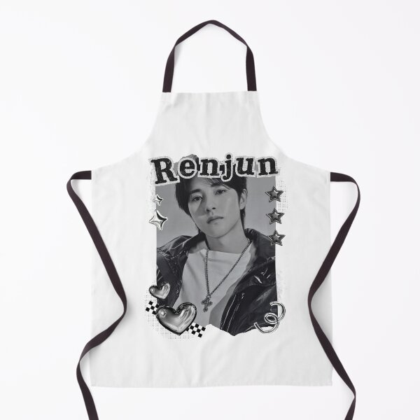 Item preview, NCT Renjun (런쥔) Kpop Boy Group Black and White Collage Design designed and sold by AJUNICE STUDIO.