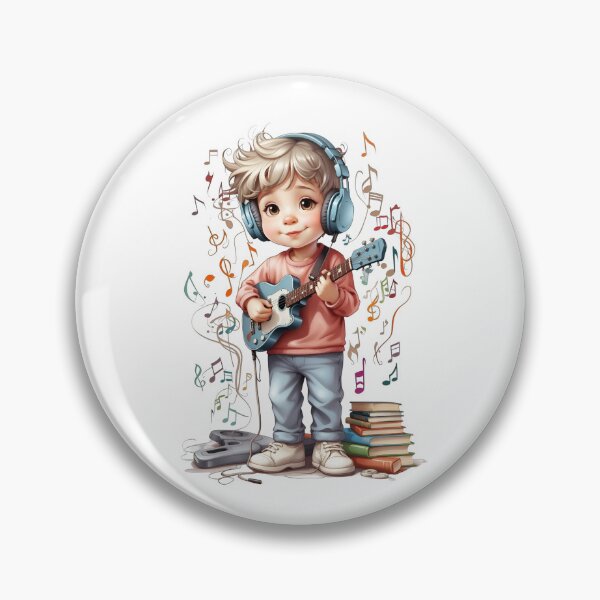 Item preview, Cute Music Kid with Headphones designed and sold by Chaotic Humor / Low-Effort Genius.