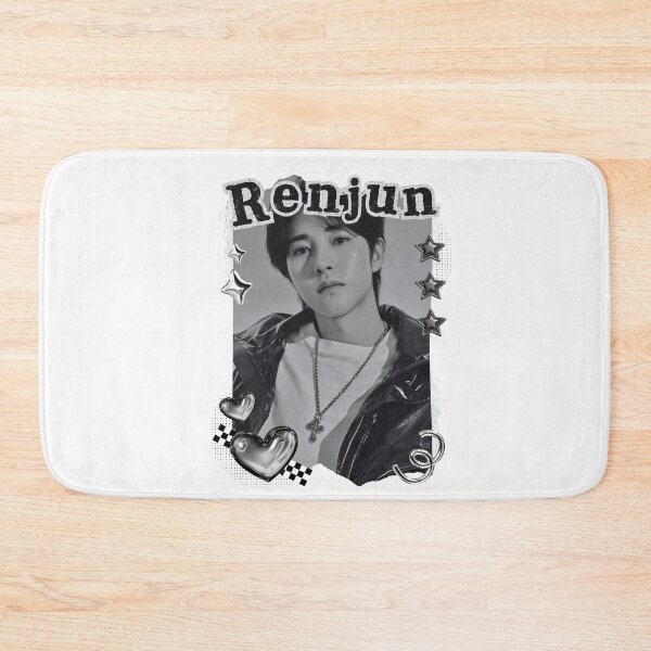 Item preview, NCT Renjun (런쥔) Kpop Boy Group Black and White Collage Design designed and sold by AJUNICE STUDIO.