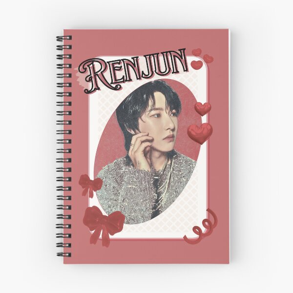 Item preview, NCT Renjun (런쥔) Kpop Boy Group Card Red Aesthetic Collage Design designed and sold by AJUNICE STUDIO.