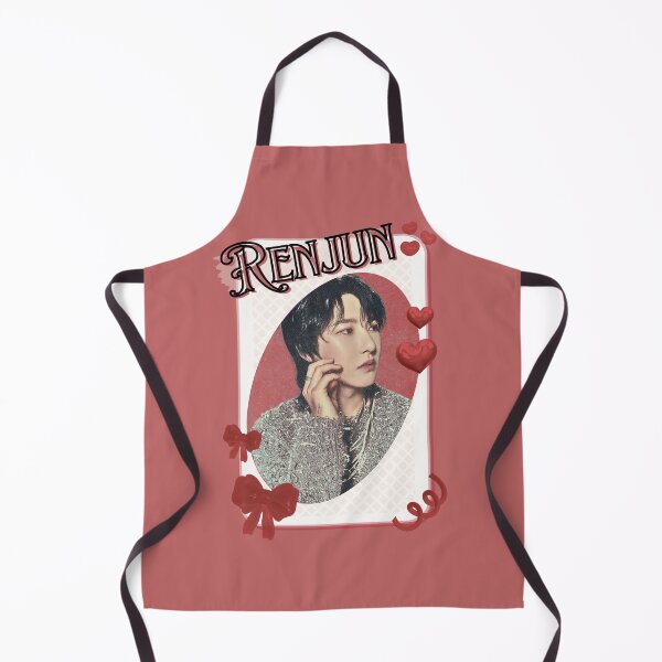Item preview, NCT Renjun (런쥔) Kpop Boy Group Card Red Aesthetic Collage Design designed and sold by AJUNICE STUDIO.