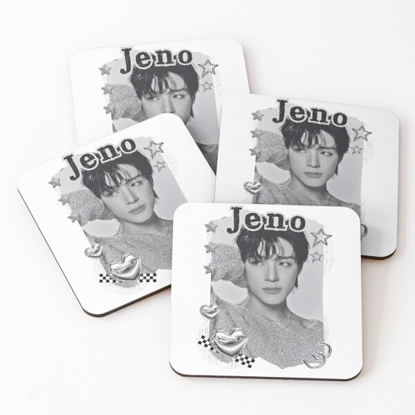 Item preview, NCT Jeno (제노) Kpop Boy Group Black and White Collage Design designed and sold by AJUNICE STUDIO.