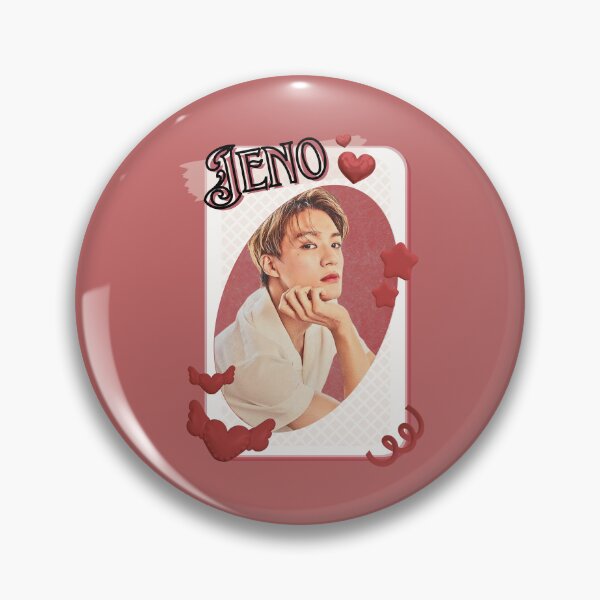 Item preview, NCT Jeno (제노) Kpop Boy Group Card Red Aesthetic Collage Design designed and sold by AJUNICE STUDIO.