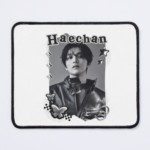 Item preview, NCT Haechan (해찬) Kpop Boy Group Black and White Collage Design designed and sold by AJUNICE STUDIO.