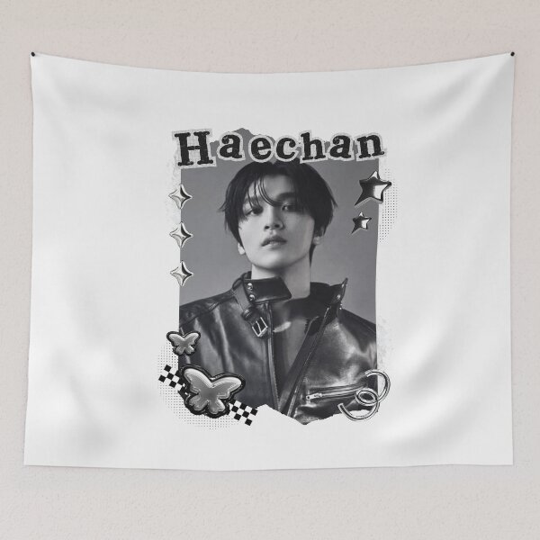 Item preview, NCT Haechan (해찬) Kpop Boy Group Black and White Collage Design designed and sold by AJUNICE STUDIO.