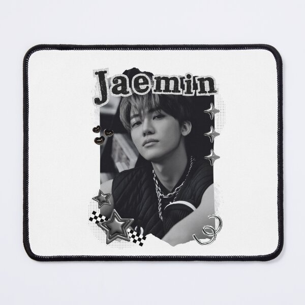 Item preview, NCT Jaemin (재민) Kpop Boy Group Black and White Collage Design designed and sold by AJUNICE STUDIO.