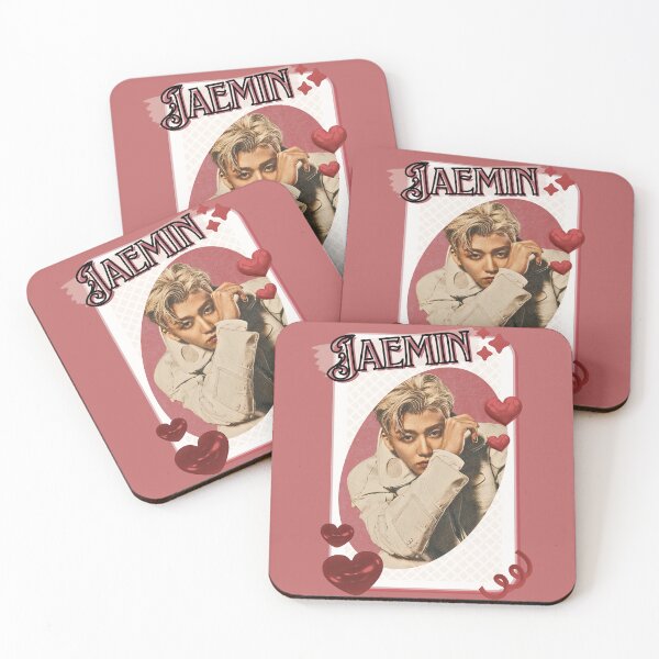 Item preview, NCT Jaemin (재민) Kpop Boy Group Card Red Aesthetic Collage Design designed and sold by AJUNICE STUDIO.