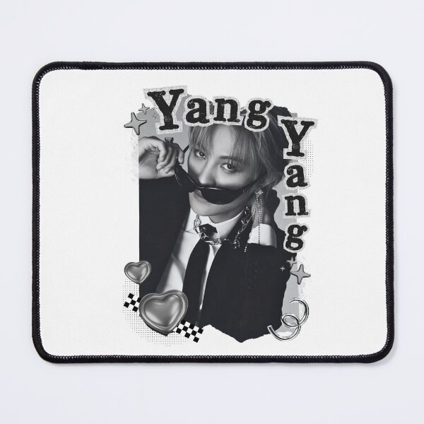 Item preview, NCT Yangyang (양양) Kpop Boy Group Black and White Collage Design designed and sold by AJUNICE STUDIO.