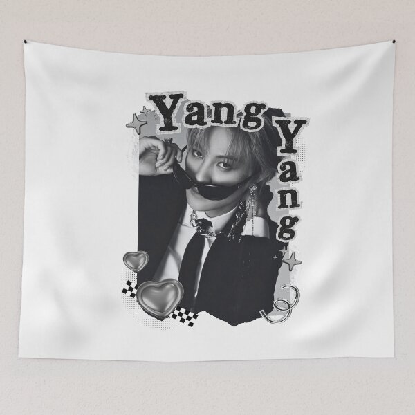 Item preview, NCT Yangyang (양양) Kpop Boy Group Black and White Collage Design designed and sold by AJUNICE STUDIO.