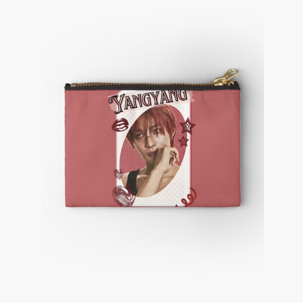 Item preview, NCT Yangyang (양양) Kpop Boy Group Card Red Aesthetic Collage Design designed and sold by AJUNICE STUDIO.
