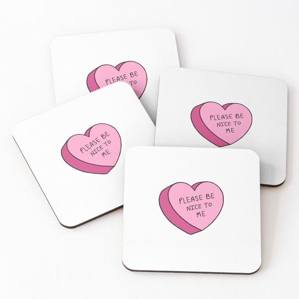 Item preview, Please Be Nice Candy Heart Pink designed and sold by NutritionwithKen.