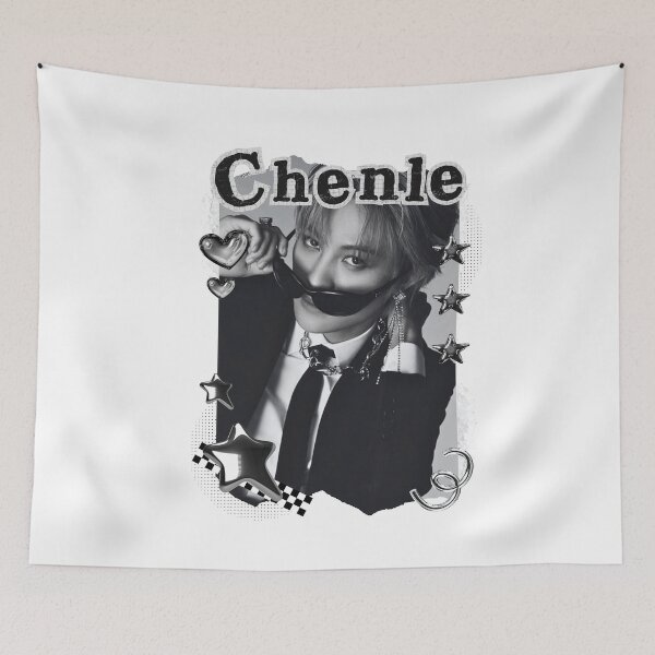 Item preview, NCT Chenle (천러) Kpop Boy Group Black and White Collage Design designed and sold by AJUNICE STUDIO.