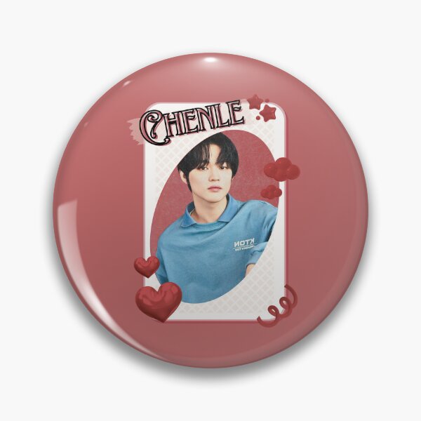 Item preview, NCT Chenle (천러) Kpop Boy Group Card Red Aesthetic Collage Design designed and sold by AJUNICE STUDIO.