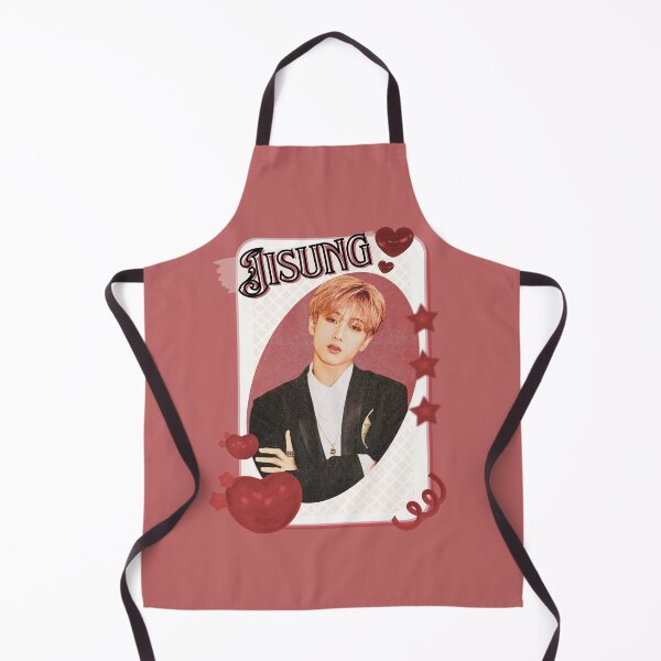 Item preview, NCT Jisung (지성) Kpop Boy Group Card Red Aesthetic Collage Design designed and sold by AJUNICE STUDIO.