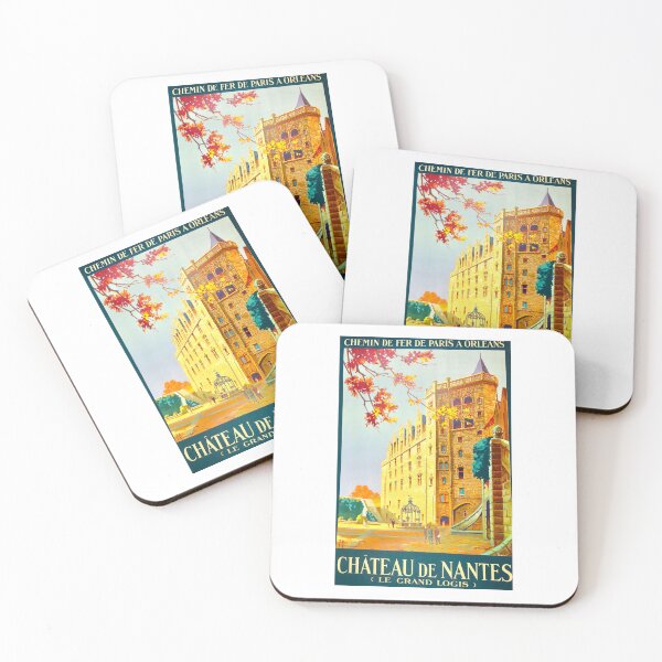 Item preview, Vintage Chateau de Nantes Travel Poster designed and sold by TeeARTHY.