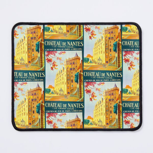 Item preview, Vintage Chateau de Nantes Travel Poster designed and sold by TeeARTHY.