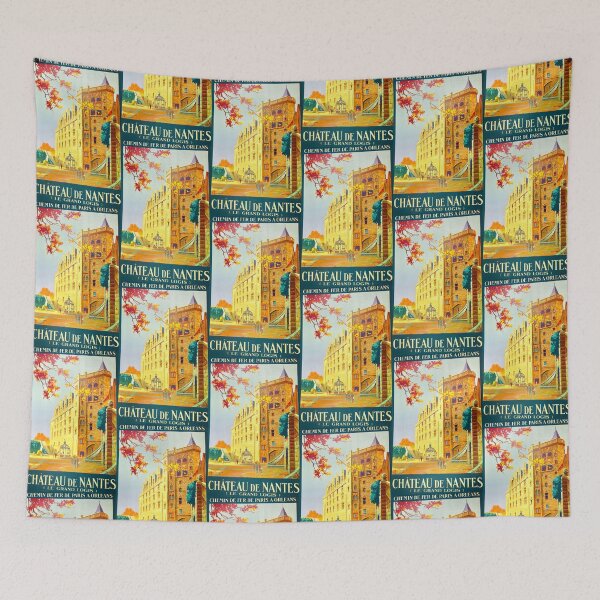 Item preview, Vintage Chateau de Nantes Travel Poster designed and sold by TeeARTHY.