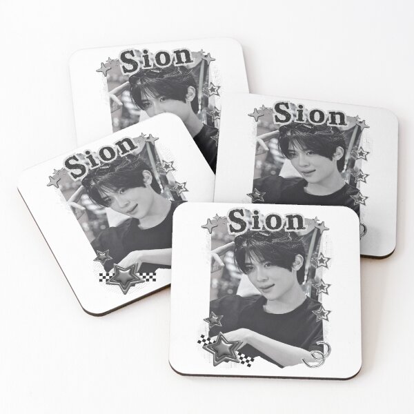 Item preview, NCT Sion (시온) Kpop Boy Group Black and White Collage Design designed and sold by AJUNICE STUDIO.