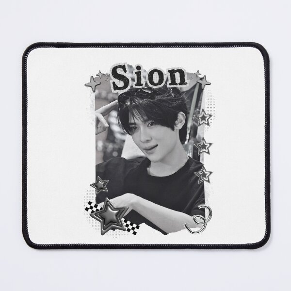 Item preview, NCT Sion (시온) Kpop Boy Group Black and White Collage Design designed and sold by AJUNICE STUDIO.