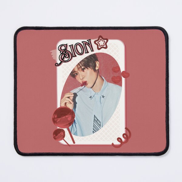 Item preview, NCT Sion (시온) Kpop Boy Group Card Red Aesthetic Collage Design designed and sold by AJUNICE STUDIO.
