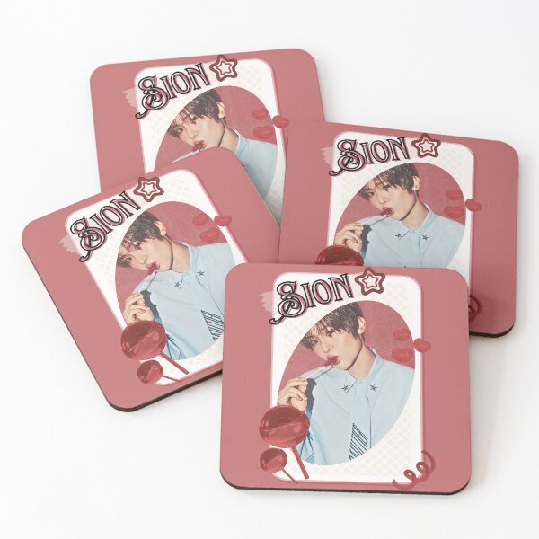 Item preview, NCT Sion (시온) Kpop Boy Group Card Red Aesthetic Collage Design designed and sold by AJUNICE STUDIO.