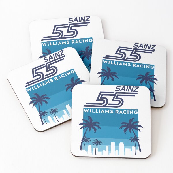Item preview, Carlos Sainz Williams F1 Art - Miami Racing Graphic | Palms & Number 55 designed and sold by Studio F1Grid.
