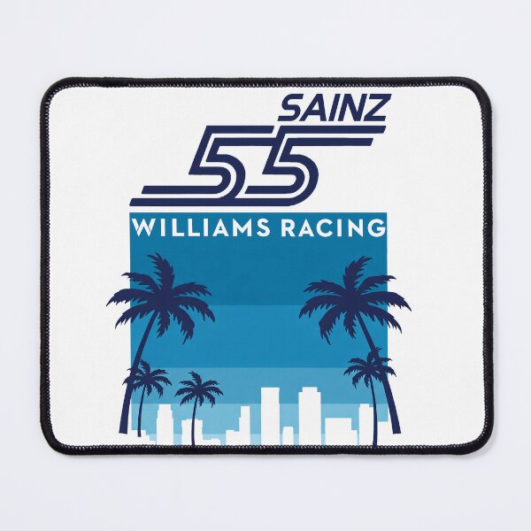 Artikelvorschau, Carlos Sainz Williams F1 Art - Miami Racing Grafik | Handflächen & Nummer 55 entworfen und verkauft von Studio F1Grid.