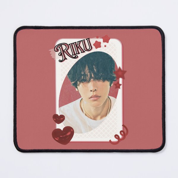 Item preview, NCT Riku (리쿠) Kpop Boy Group Card Red Aesthetic Collage Design designed and sold by AJUNICE STUDIO.