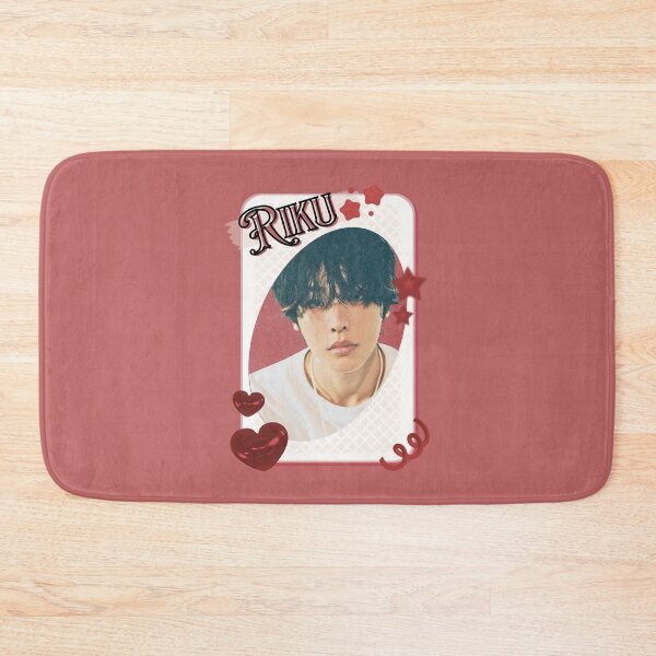 Item preview, NCT Riku (리쿠) Kpop Boy Group Card Red Aesthetic Collage Design designed and sold by AJUNICE STUDIO.