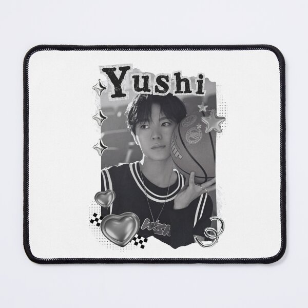 Item preview, NCT Yushi (유우시) Kpop Boy Group Black and White Collage Design designed and sold by AJUNICE STUDIO.