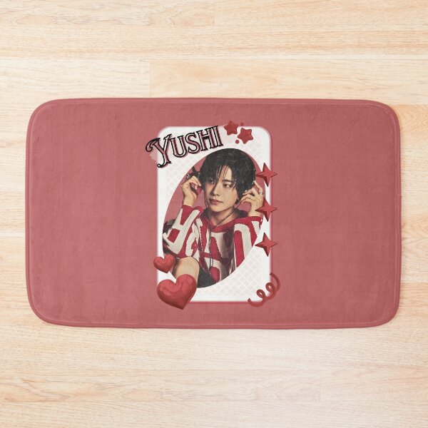 Item preview, NCT Yushi (유우시) Kpop Boy Group Card Red Aesthetic Collage Design designed and sold by AJUNICE STUDIO.